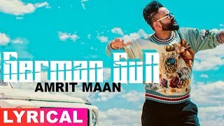 Amrit Maan  German Gun Lyrical Video  Ft DJ Flow  Latest Punjabi Songs 2019  Speed Records [upl. by Katya596]