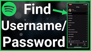 How To Find Your Username And Password On Spotify [upl. by Trellas110]