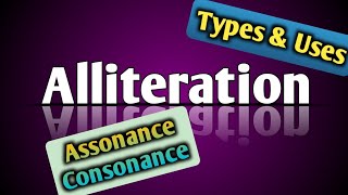 Alliteration Figure of Speech Literary Device Alliteration Assonance amp Consonance with examples [upl. by Delano]