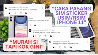 CARA PASANG SIM STICKER IPHONE  USIMRSIM 2024 [upl. by Billen]