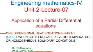 ONE DIMENSIONAL HEAT EQUATION  SOLUTION OF 1D HEAT FLOW FOR HOMOGENEOUS BOUNDARY CONDITIONS [upl. by Scholem]