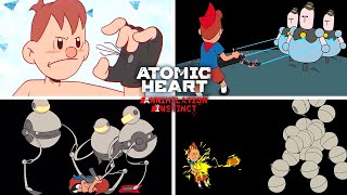 Atomic Heart Annihilation DLC  All Animations Upgrades Animations Skills amp Death Animations [upl. by Wendelin]