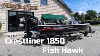 2015 Crestliner 1850 Fish Hawk  Woodard Marine [upl. by Jillane]