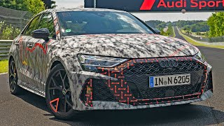 New Audi RS3 FACELIFT 2025 400HP  Lap Record on the NürburgringNordschleife [upl. by Ciri]