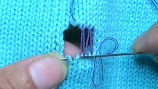 If You Dont Have a Crochet Hook This Method Only Requires a Sewing Needle [upl. by Rambort644]