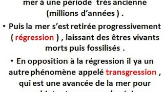 transgression et regression  1 ere collège [upl. by Fonseca]