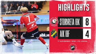 Highlights Storvreta IBK vs AIK IBF 84 [upl. by Nreval]