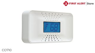 First Alert Carbon Monoxide Alarm with Digital Display and 10Year Sealed Battery  CO710 [upl. by Rhonda]