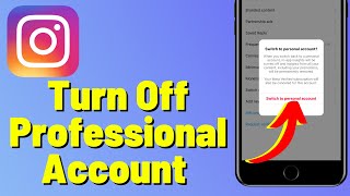 How To Turn Off Professional Account On Instagram [upl. by Rhee]