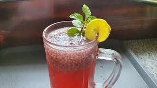 Rooh Afza Basil Seeds Drink  Rooh Afza Summer Drink [upl. by Mitzie]