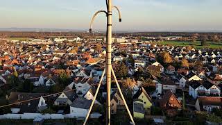 20241103 Panoramarundblick vom Wingertsbergturm in Dietzenbach über das RheinMainGebiet [upl. by Ecarg258]