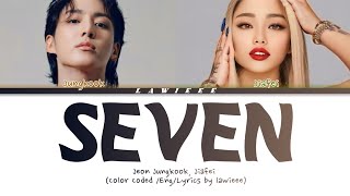 REPOST Jungkook BTS  Seven ft Jiafei Color Coded Lyrics [upl. by Ertemed]