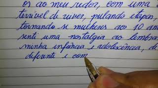 COMO ESCREVER UM TEXTO COM UMA LETRA BONITA [upl. by Wilek]