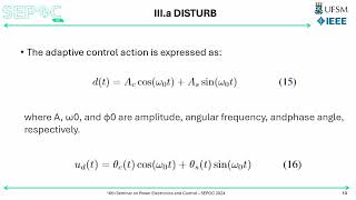 Adaptive ProportionalResonant Current Control applied to GridConnected Converters using L Filter [upl. by Eelirol112]