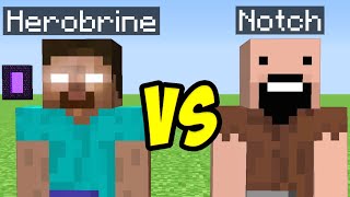 Herobrine vs Notch in minecraft all creepypasta part 11 Final [upl. by Aciretnahs156]