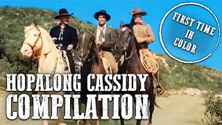 Hopalong Cassidy Compilation  COLORIZED  William Boyd [upl. by Cottle]