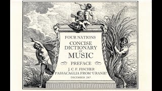 J C F Fischer Passacaglia Andrew Appel harpsichord [upl. by Leifer]