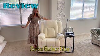 Korser Rocker Recliner Chair Review  Is it Quality [upl. by Sydalg]