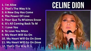 Celine Dion 2024 MIX Greatest Hits  Im Alive Thats The Way It Is A New Day Has Come The Po [upl. by Dao776]