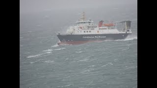 Calmac ferry in Stormy Sea [upl. by Bow284]