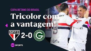 LUCIANO E CALLERI MARCAM E TRICOLOR VENCE A IDA SÃO PAULO 2 X 0 GOIÁS  COPA BETANO DO BRASIL [upl. by Tombaugh]