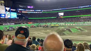 Monster Jam Gillette Stadium ScoobyDoo Freestyle — Foxborough 2021 [upl. by Bonnes]