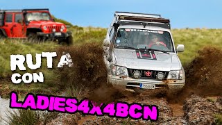 De RUTA 4x4 con LADIES4X4BCN  Land Cruiser 95 Wrangler Rubicon amp Montero [upl. by Belter250]