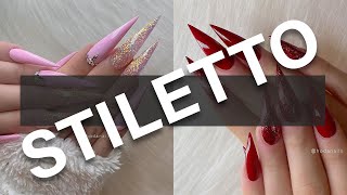 STILETTO NAILS 😱 Acrylic Nails Tutorial 💅 Nail Art Designs Compilation [upl. by Bozovich]