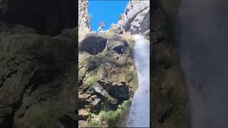 Climbing the waterfall from The Witcher Gordale Scar to find the secret one at the top [upl. by Paul152]