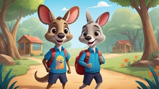 🦘Kangaroo’s First Day of School Song  Fun Back to School Adventure🎒 Nursery Rhymes amp Kids Songs [upl. by Nihahs]