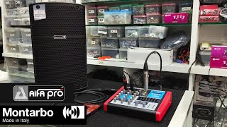 Aifapro AP4FX mixing console and Montarbo B108 8quot active speaker unboxing and sound test [upl. by Ahsika663]