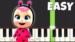 CRY BABIES 💧 MAGIC TEARS 💕 Theme  EASY Piano Tutorial [upl. by Ardnosac939]