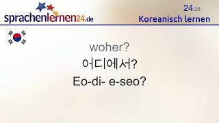 Koreanisch lernen Teil 3 [upl. by Rihat]