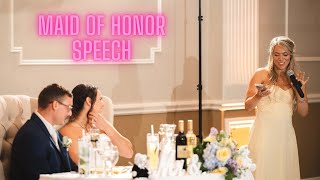 Maid of Honor Speech Older Sister to Younger Sister Funny amp Sweet [upl. by Starla347]