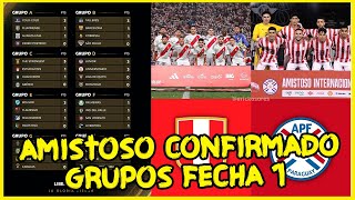 AMISTOSO CONFIRMADO PARA PERÚ PREVIO A LA COPA AMERICA 2024  ASI QUEDARON LOS GRUPOS LIBERTADORES [upl. by Saravat]