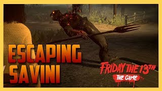 Escaping Savini  Friday the 13th The Game  Swiftor [upl. by Yelir]