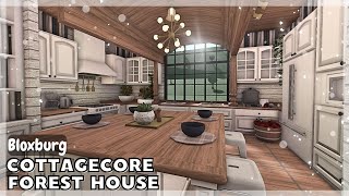 BLOXBURG Cottagecore Forest Home Speedbuild interior  full tour Roblox House Build [upl. by Naleek958]