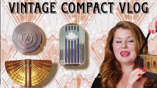 My Vintage Compact Collection  Part 1 vintagemakeup vintagecompacts [upl. by Arvie]