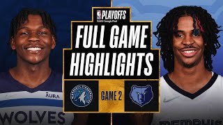 7 TIMBERWOLVES at 2 GRIZZLIES  FULL GAME HIGHLIGHTS  April 19 2022 [upl. by Notnerb]