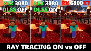 RTX 3080 vs RX 6800 XT  Ray Tracing ON vs OFF and DLSS 20 Performance Comparison 1080p 1440p 4k [upl. by Hairem]