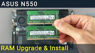 Asus N550 RAM Upgrade and Installation Guide [upl. by Osner]