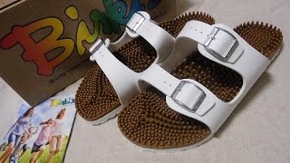 ビルケンシュトック BIRKENSTOCK ビルキー birkis サンダル スーパーノッピー 開封レビュー [upl. by Heinrick]