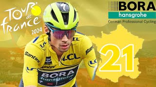 TOUR DE FRANCE 2024  BORA HANSGROHE  ÉTAPE 21 NICE FR [upl. by Nevuer]