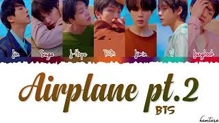 BTS  Airplane pt 2 lyrics video [upl. by Ahsyas]