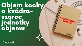 Objem kocky a kvádra jednotky objemu vzorce [upl. by Acyre]