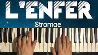 Stromae  L’enfer Piano Tutorial Lesson [upl. by Kaila]