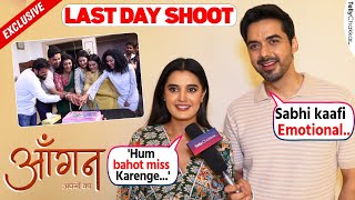 Ayushi  Samar EXPRESS Their Feelings On The LAST Day of shoot Aangan Aapno Kaa  Exclusive [upl. by Horton463]