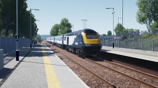 ScotRail Inter7City HST Passes Markinch amp Class 170 Arriving and Departing  TSW4 [upl. by Nylg]