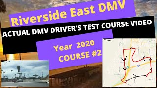 ACTUAL TEST ROUTE Riverside East DMV Behind The Wheel Training Adult Teen Drivers Education Course [upl. by Ijat]