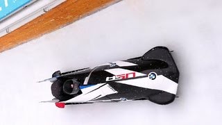 Winter Olympics 2014 Bobsled luge and skeleton sleds get hightech tuneup [upl. by Kcirredal330]